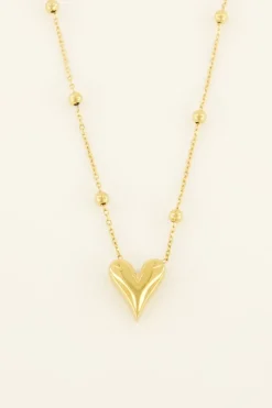 My Jewellery Collier Mi-long Avec Petit Cœur Discount