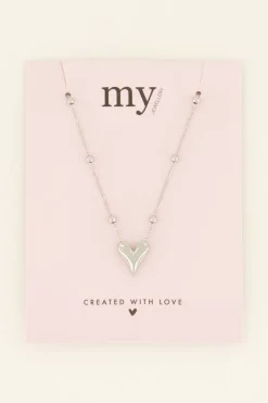 My Jewellery Collier Mi-long Avec Petit Cœur Discount