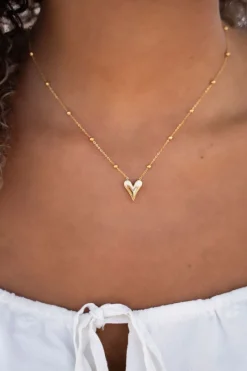 My Jewellery Collier Mi-long Avec Petit Cœur Discount