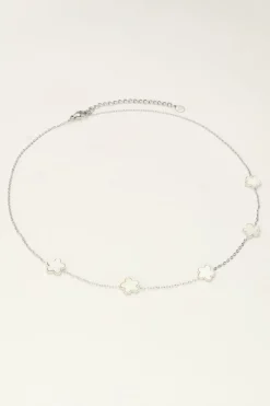 My Jewellery Collier Minimaliste Avec Fleurs En Nacre Sale