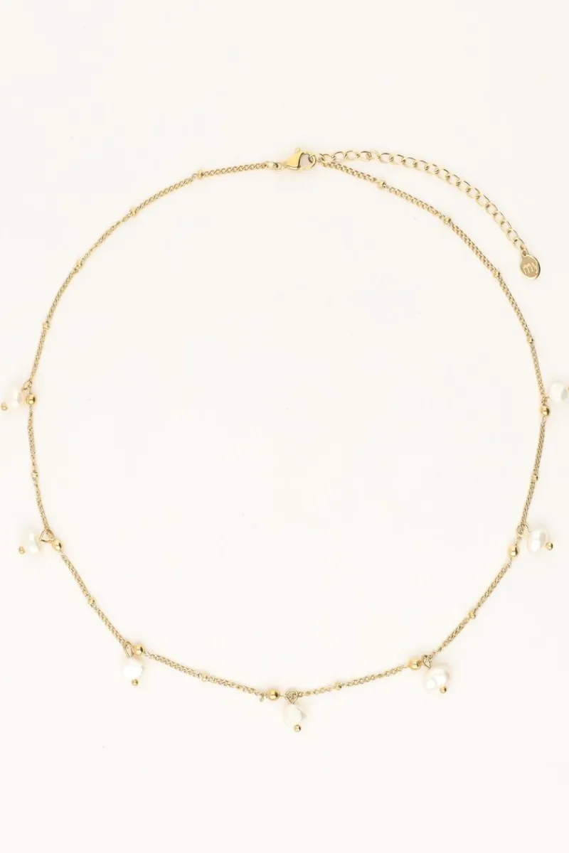 My Jewellery Collier Minimaliste Avec Billes Et Perles Best