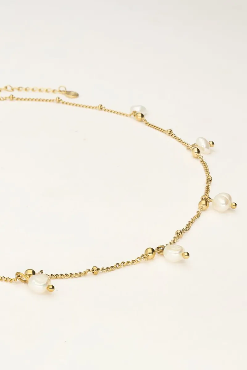 My Jewellery Collier Minimaliste Avec Billes Et Perles Best