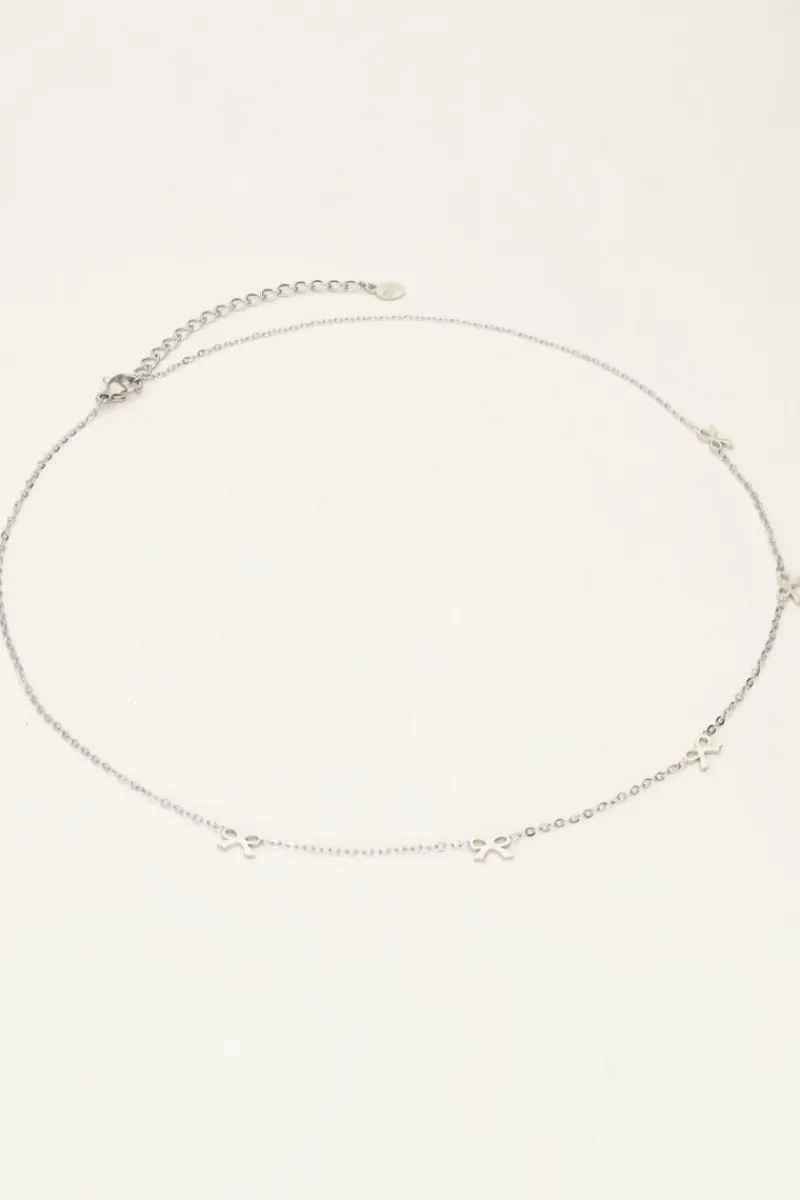 My Jewellery Collier Minimaliste Avec 5 Mini Nœuds Best