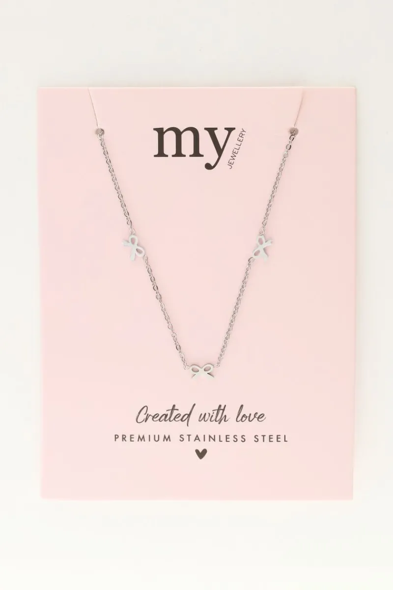 My Jewellery Collier Minimaliste Avec 5 Mini Nœuds Best