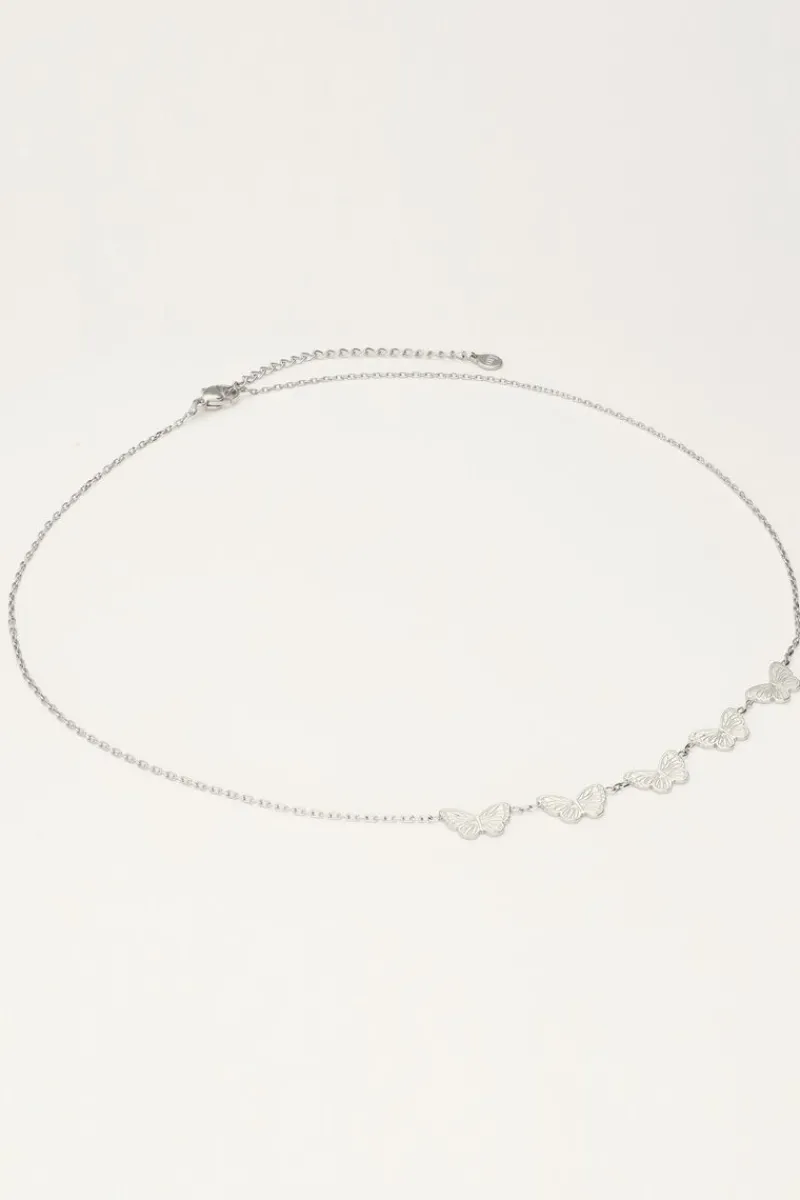 My Jewellery Collier Minimaliste Avec Papillons Clearance