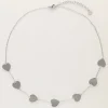 My Jewellery Collier Minimaliste Avec Cœurs Discount
