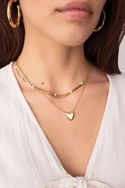 My Jewellery Collier Minimaliste Avec Cœur Fashion