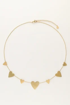 My Jewellery Collier Minimaliste Avec Petits Et Grands Cœurs Fashion