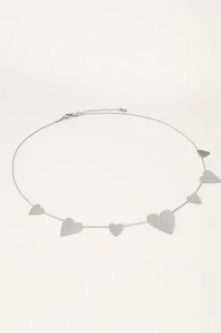My Jewellery Collier Minimaliste Avec Petits Et Grands Cœurs Fashion