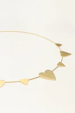 My Jewellery Collier Minimaliste Avec Petits Et Grands Cœurs Fashion