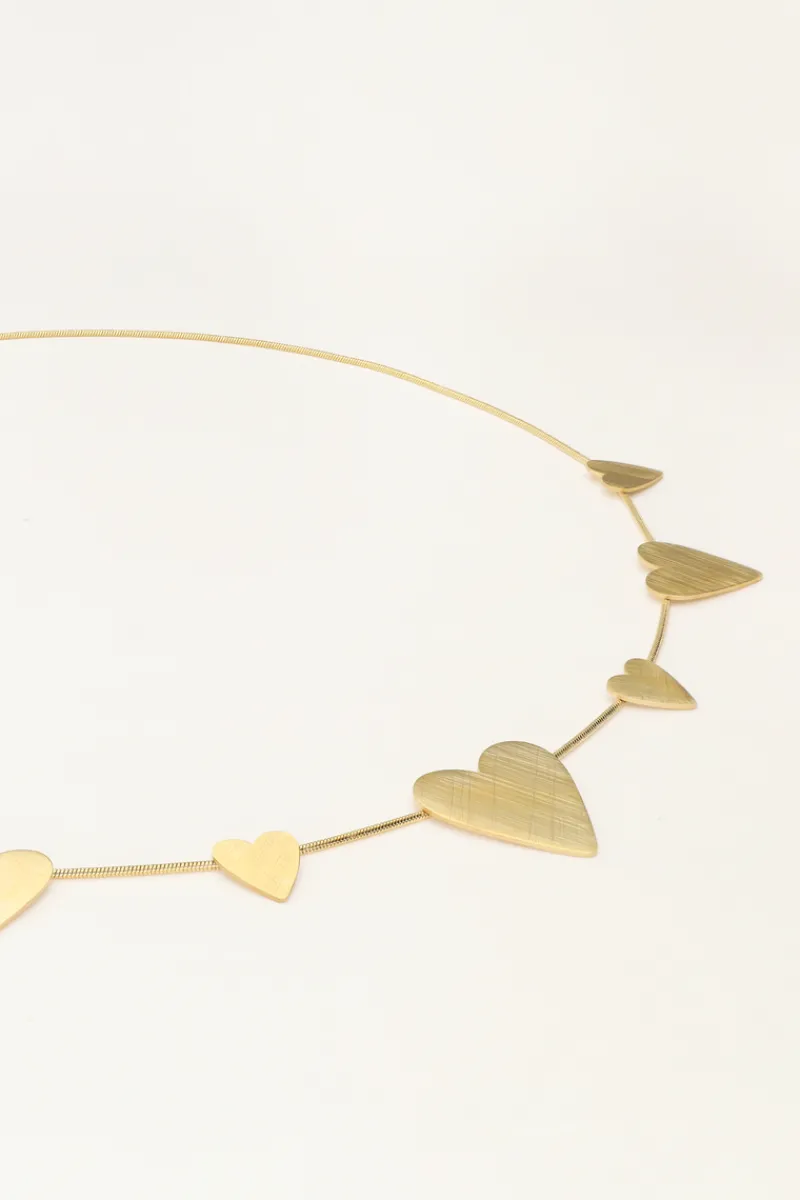 My Jewellery Collier Minimaliste Avec Petits Et Grands Cœurs Fashion