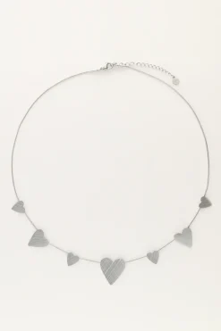 My Jewellery Collier Minimaliste Avec Petits Et Grands Cœurs Fashion