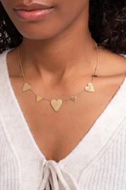 My Jewellery Collier Minimaliste Avec Petits Et Grands Cœurs Fashion