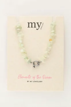 My Jewellery Collier Océan Avec Pierres Vert Menthe Hot