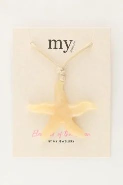 My Jewellery Collier Océan En Corde Avec étoile De Mer Beige Clearance