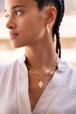My Jewellery Collier Perles Et Médaillons Hot