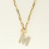 My Jewellery Collier Strass à Initiale Hot