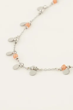 My Jewellery Collier Vintage Avec Perles Et Pastilles Orange Clearance