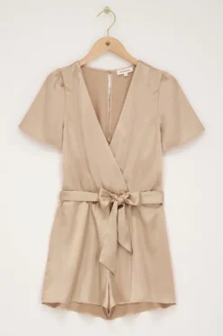 My Jewellery Combinaison Aspect Satiné Beige Discount