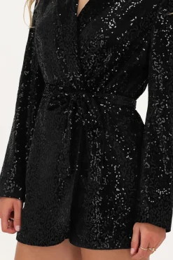My Jewellery Combinaison Noire à Paillettes Best