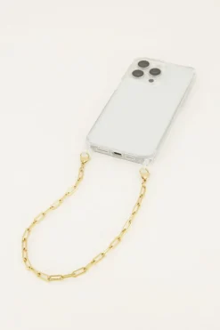My Jewellery Cordon De Téléphone Avec Lien En Or Discount