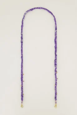 My Jewellery Cordon De Téléphone Bandana Violet Clearance