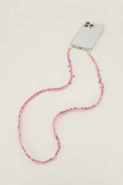 My Jewellery Cordon De Téléphone Bandana Rose Fashion