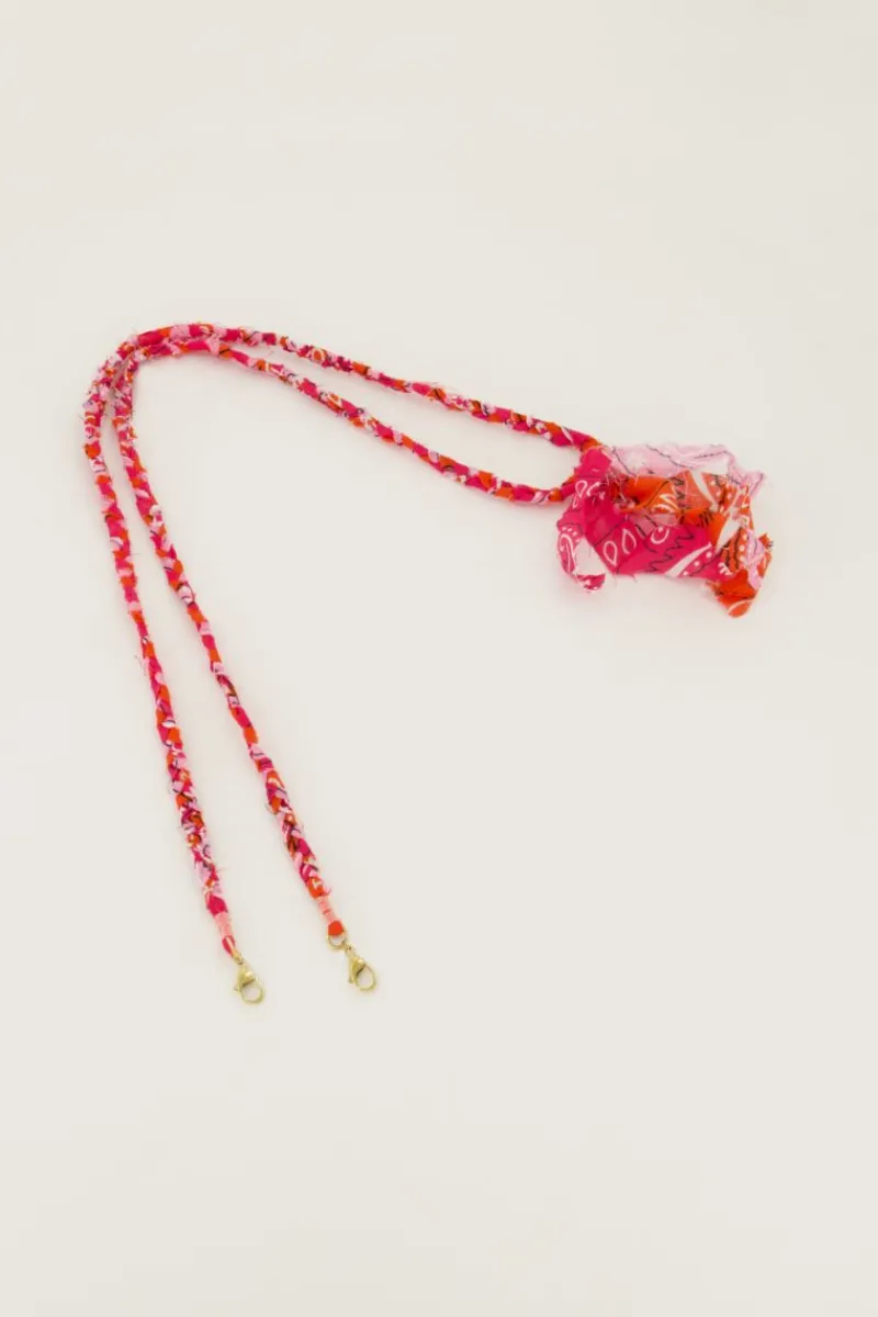 My Jewellery Cordon De Téléphone En Bandana Rose Et Orange Best