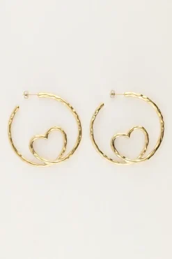 My Jewellery Créoles Avec Cœur Torsadé Outlet