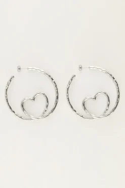 My Jewellery Créoles Avec Cœur Torsadé Outlet