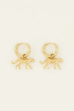 My Jewellery Créoles Avec Panthère Clearance