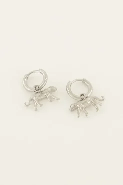My Jewellery Créoles Avec Panthère Clearance