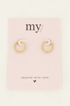My Jewellery Créoles Avec Pierres Transparentes Best