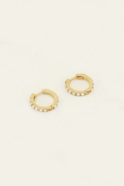My Jewellery Créoles Avec Pierres Transparentes Best