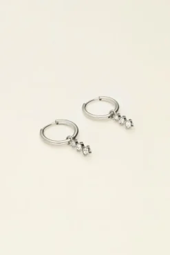 My Jewellery Créoles Trois Pierres Universe New