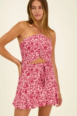 My Jewellery Crop Top Rose Fleuri Discount