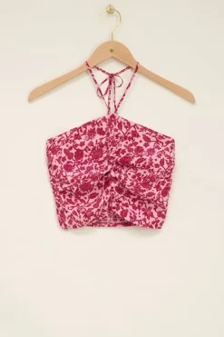 My Jewellery Crop Top Rose Fleuri Discount