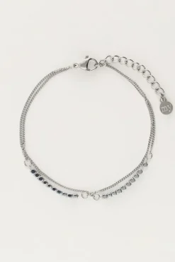 My Jewellery Double Bracelet Avec Carrés Fashion