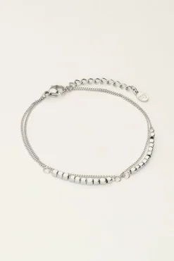 My Jewellery Double Bracelet Avec Carrés Fashion