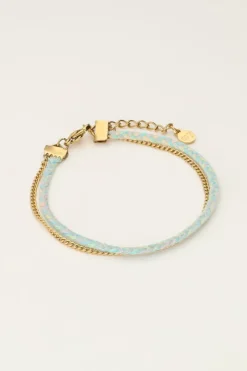 My Jewellery Double Bracelet Avec Chaîne Et Corde Best