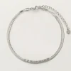 My Jewellery Double Bracelet De Cheville Minimaliste Carré Best