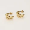 My Jewellery Doubles Créoles Bold Avec Pois Outlet