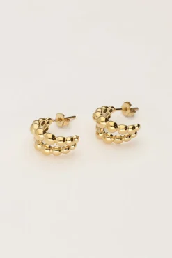 My Jewellery Doubles Créoles Bold Avec Pois Outlet