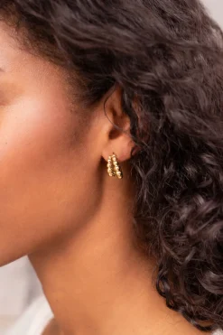 My Jewellery Doubles Créoles Bold Avec Pois Outlet