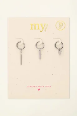 My Jewellery Ensemble De Boucles D'oreilles Coeur New