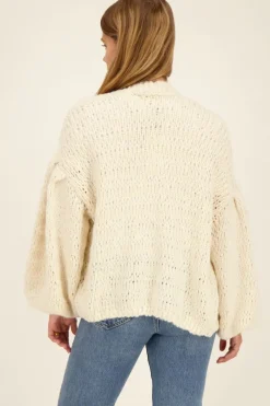 My Jewellery Gilet Beige En Maille épaisse Outlet