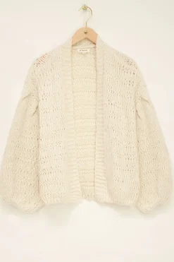 My Jewellery Gilet Beige En Maille épaisse Outlet