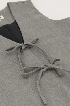My Jewellery Gilet Avec Nœuds Gris Sale