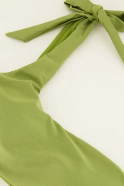 My Jewellery Haut De Bikini Asymétrique Vert Brillant à Noeud Fashion