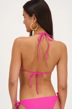 My Jewellery Haut De Bikini Avec Détails En Crochet Rose Discount